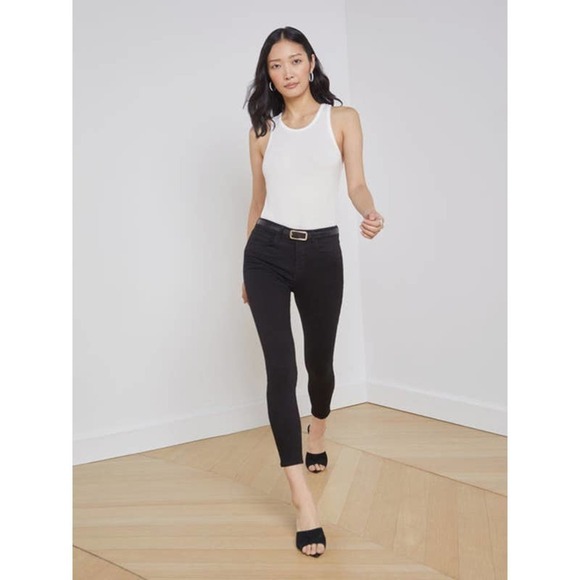 L'AGENCE Women's Black Margot Jean Size 25 NWOT - Picture 1 of 12